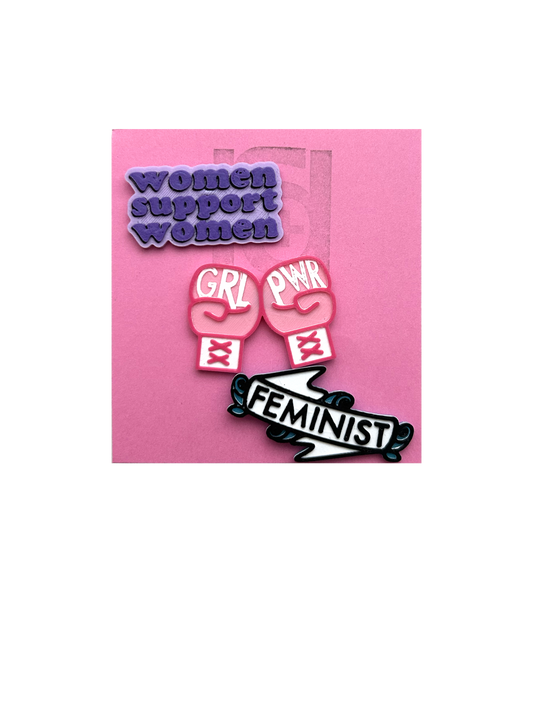 Big Feminist Energy 3D Printed Pins